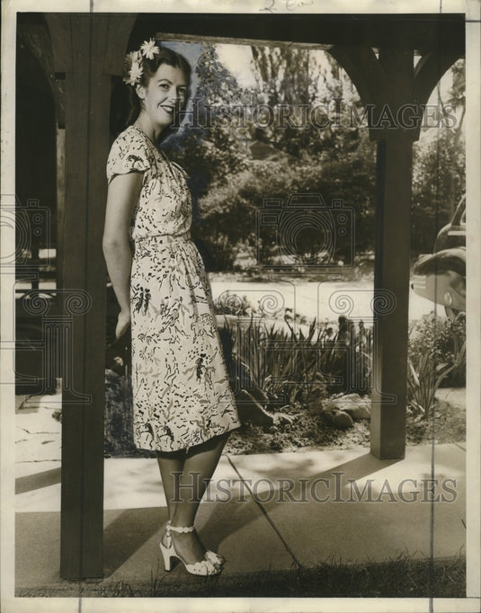 1944 Press Photo Miss Dardy Christy is the fiancee of Hugo J. Bauch Jr.-Historic Images