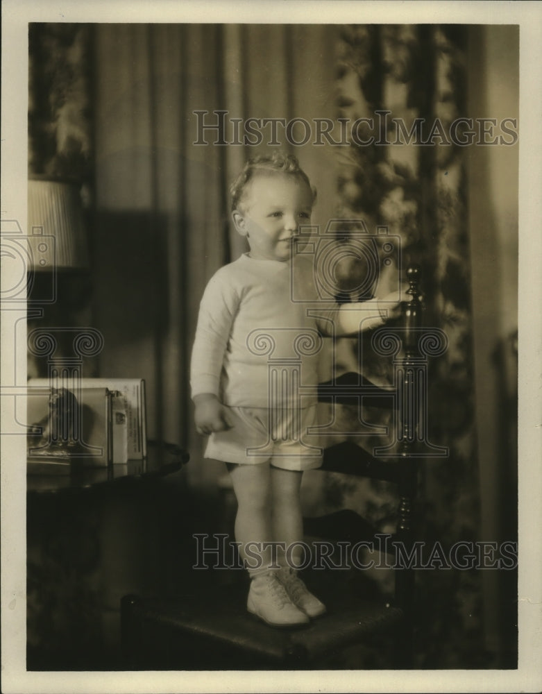 1931 Press Photo Billy Lindsay, son of Mr. and Mrs. Gordon Lauding - mja18501 - Historic Images