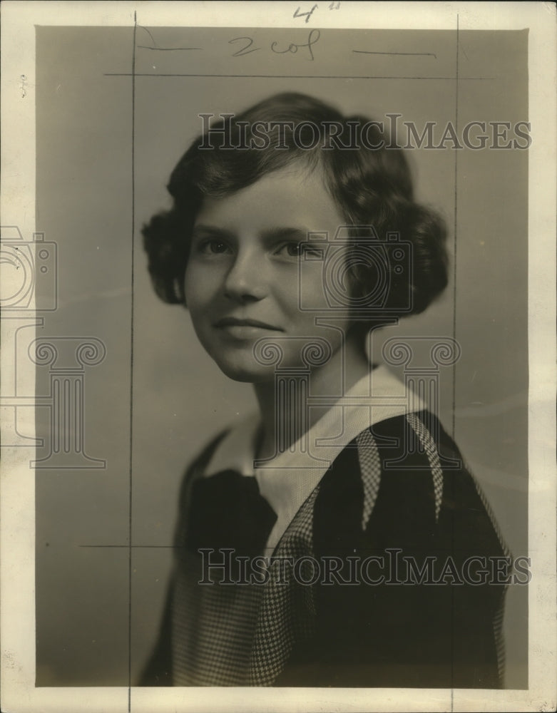 1933 Press Photo Jacqueline Weyenberg - mja18512-Historic Images