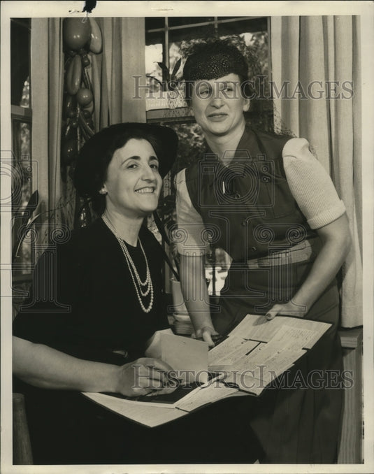1941 Press Photo Mrs Norman Breslauer & Mrs Larry Goodman - Historic Images