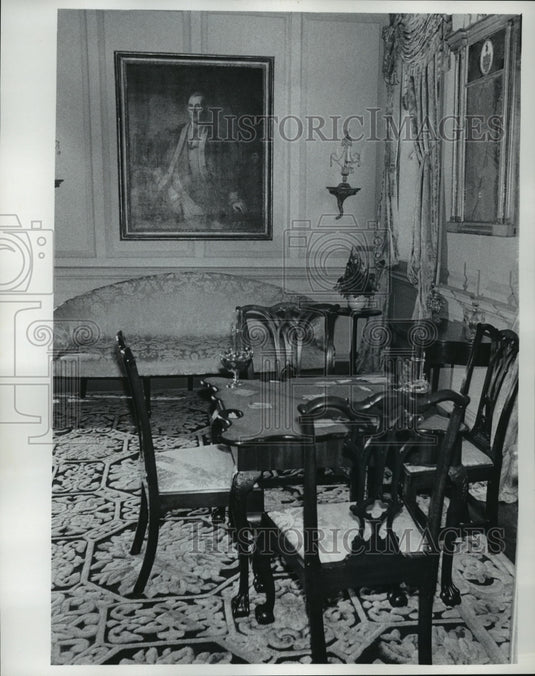 1975 Press Photo George Washington's home in Mt Vernon - mja19331 - Historic Images