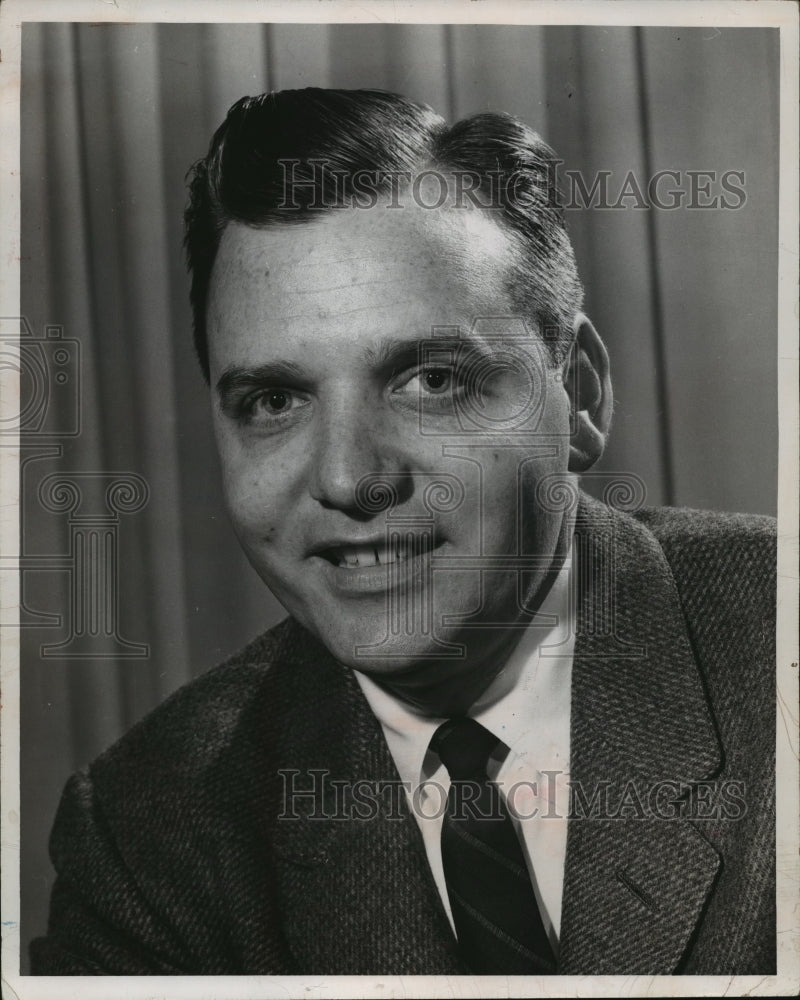 1959 Press Photo Myron Walden, announcer, Journal Employee, Milw. - mja19410 - Historic Images