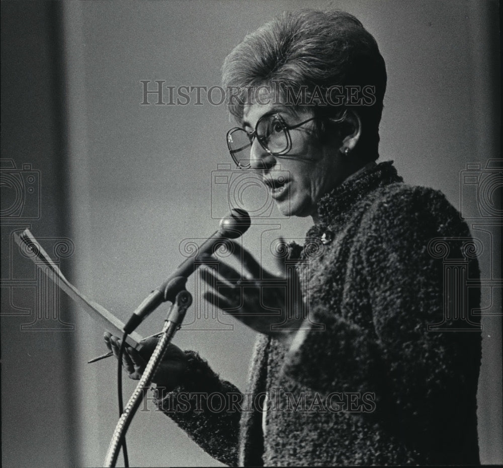 1985 Press Photo Sandra Small, 1st Vice President, Milwaukee City Council of PTA - Historic Images