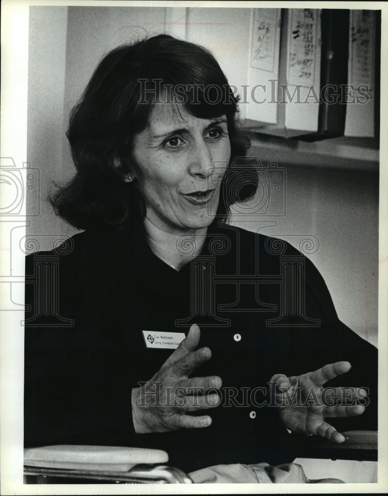 1981 Press Photo Susan Wadhwani, director of the Caring Connection - mja19544 - Historic Images