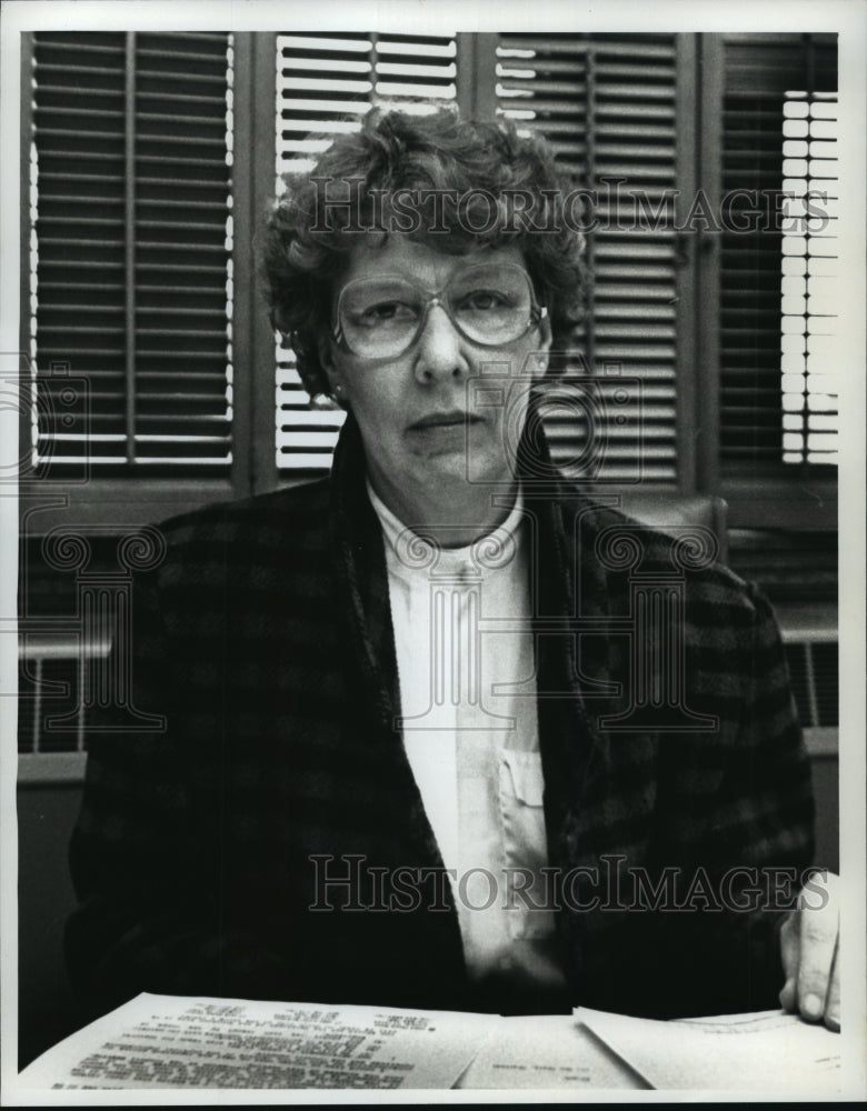 1990 Press Photo Frances Ante, Mayor of Ashland, Wisc - mja19754 - Historic Images