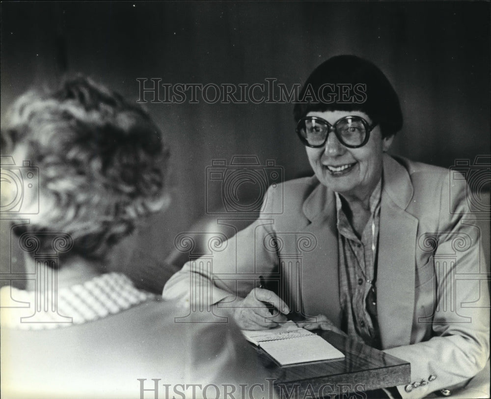 1981 Press Photo Alicia Armstrong, Reporter/Senior Citizens News - mja20502 - Historic Images