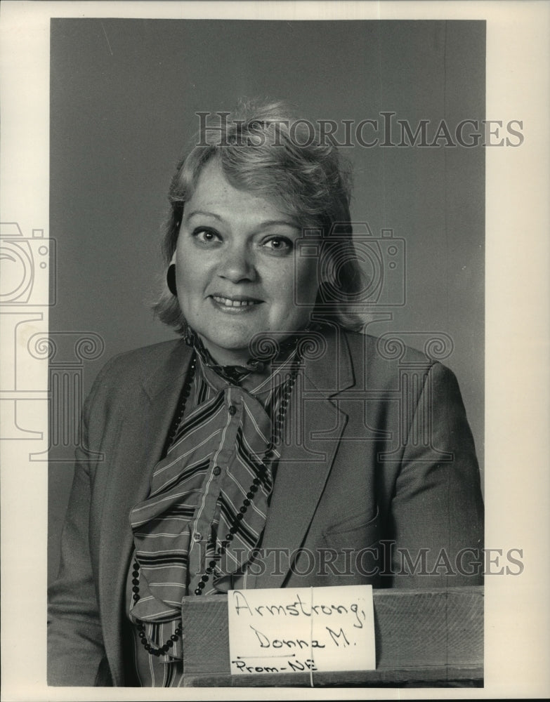 1986 Press Photo Donna M. Armstrong, journal employee - mja20798 - Historic Images