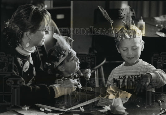 1993 Press Photo Rebecca Morgan at Waukesha County Technical College's Family Dy- Historic Images