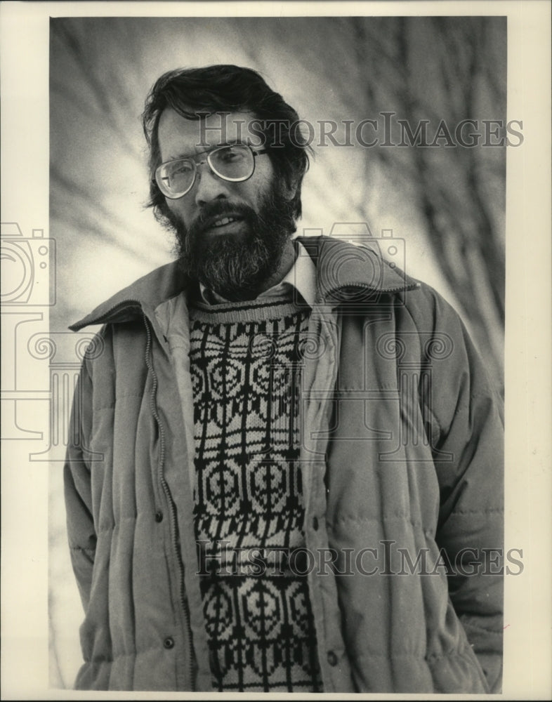 1985 Press Photo Gregg Westigard, U.S. manager of Transatlantic Hardwood - Historic Images