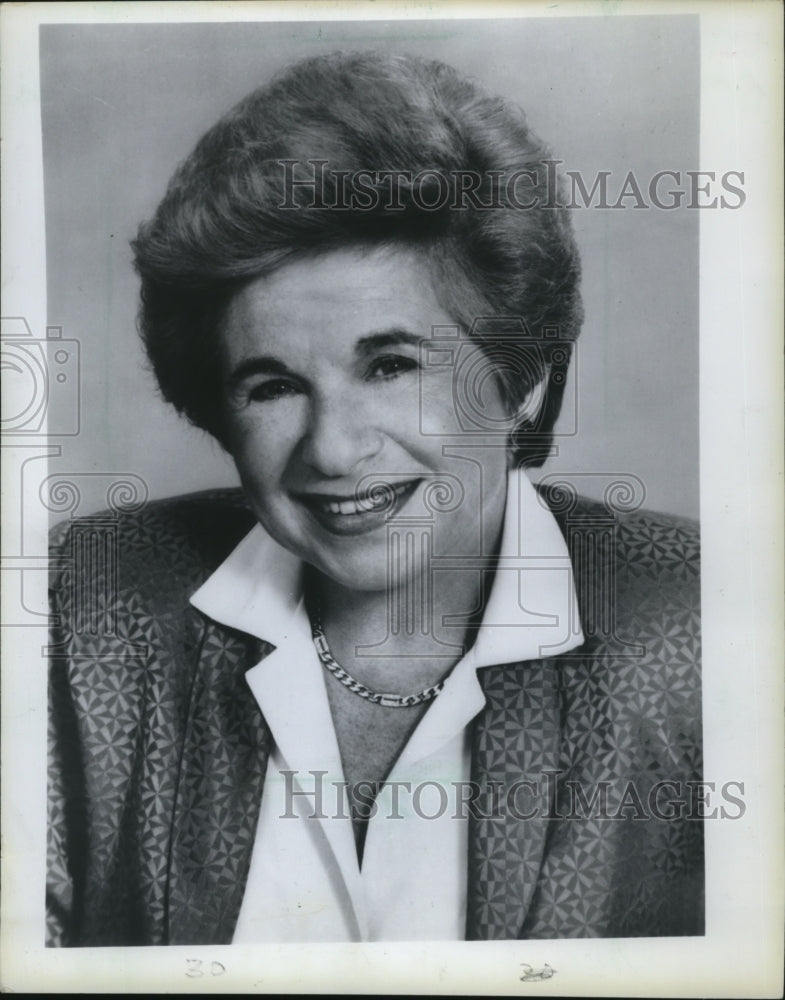 1986 Press Photo Dr. Ruth Westheimer - Historic Images
