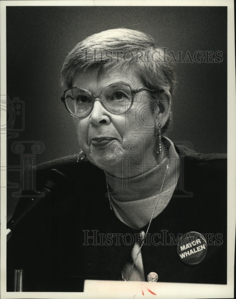 1990 Press Photo Florence Whalen Mayor Candidate - mja23622 - Historic Images