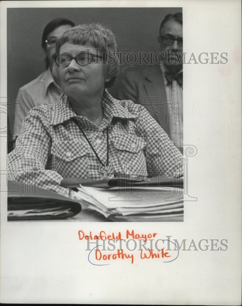 1974 Press Photo Dorothy White Delafield Mayor. - mja23646 - Historic Images