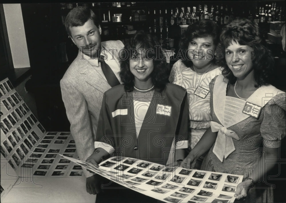 1987 Press Photo Whitnall High School students at 10 Year Reunion - mja23730 - Historic Images