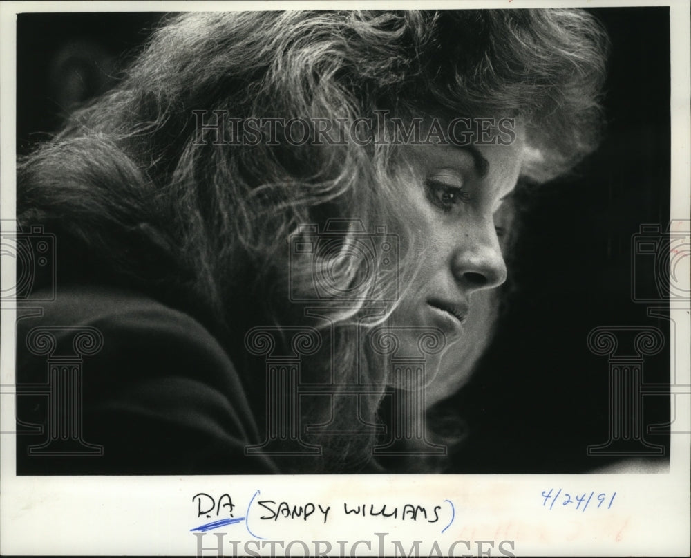 1991 Press Photo Sandy Williams, Ozaukee County district attorney. - mja23795 - Historic Images