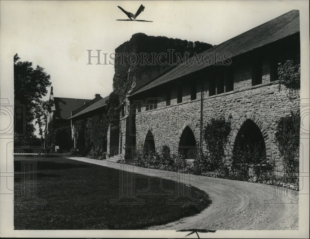 1935 Press Photo Nashotah House, oldest Episcopal seminary in Midwest - Historic Images