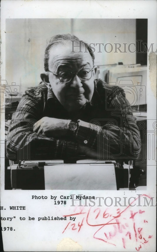 1978 Theodore H. White author of "The Making of a President" books-Historic Images