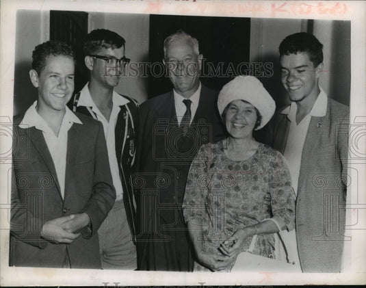 1963 Press Photo Hendrik Verwoerds, Prime Minister of South Africa & wife Betsie - Historic Images