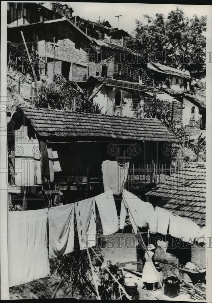 1974 Press Photo Shanty town slums along the hillsides of Rio de Janeiro, Brazil-Historic Images