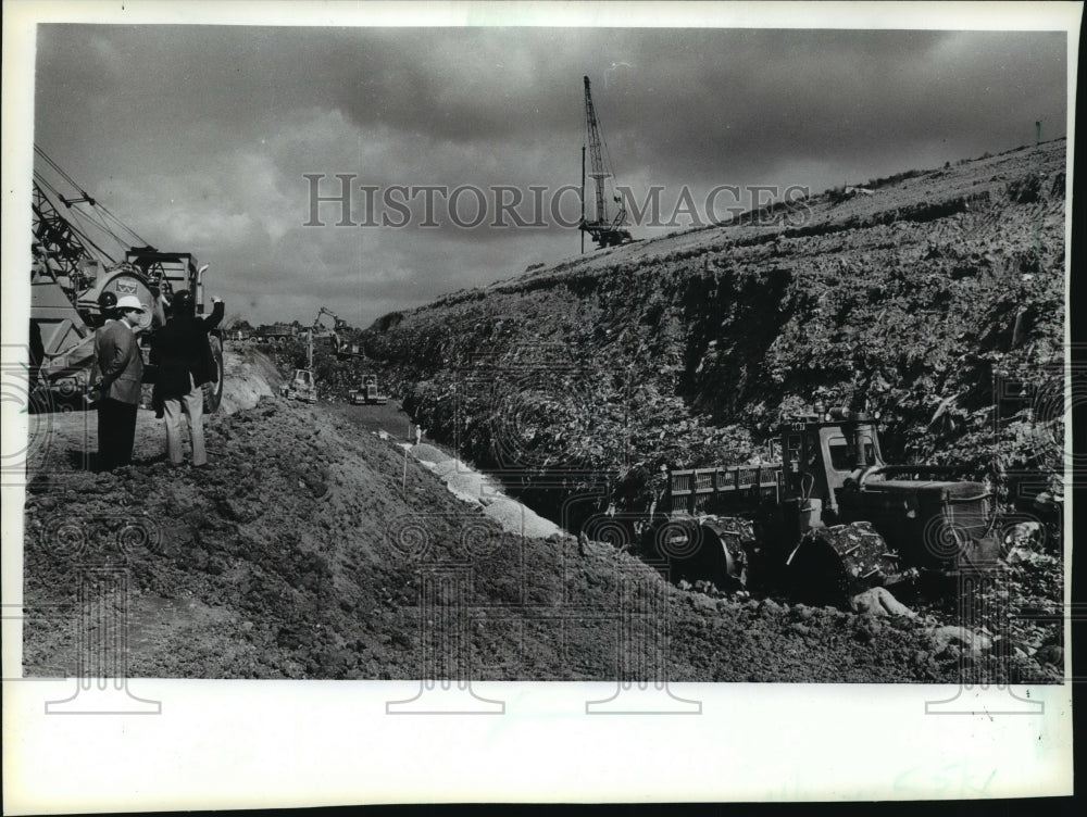 1993 Drainage Trench In Waste Management Of Wisconsin Landfill - Historic Images