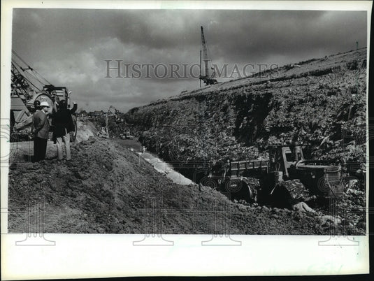 1993 Drainage Trench In Waste Management Of Wisconsin Landfill - Historic Images