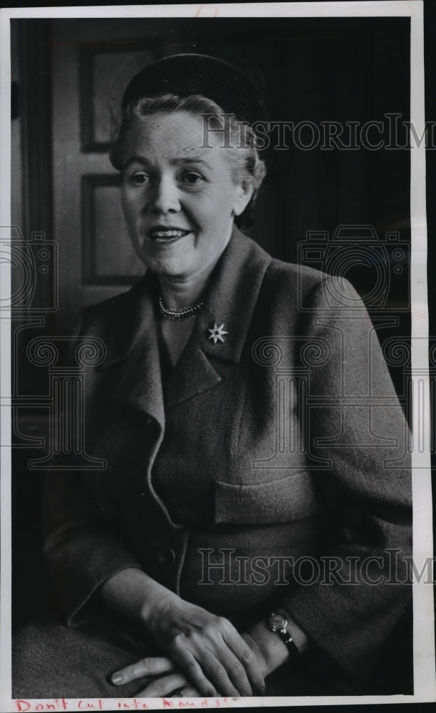 1959 Ex-ambassador to Denmark Mrs. Eugenie Anderson-Historic Images