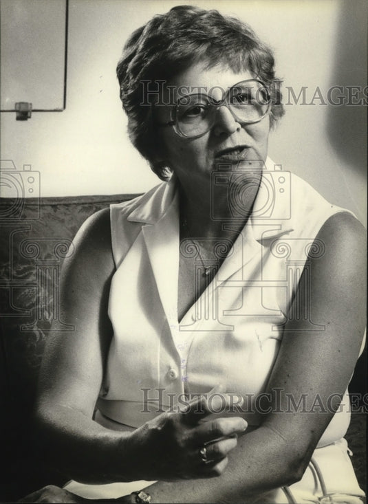 1980 Press Photo Jane Burges - Kohn, co-author of "The Widower" - Historic Images