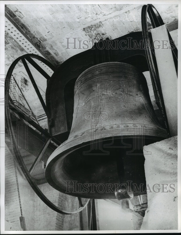 1960 Press Photo Freedom Bell by Radio Free Europe - mja32501-Historic Images
