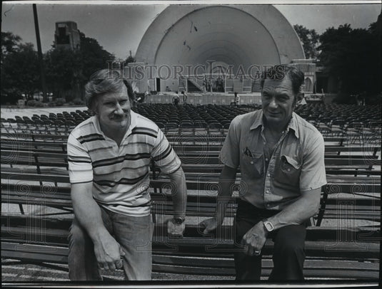 1978 Press Photo Tom Koester & Vern Huntzinger,men behind Washington Pk musicals-Historic Images