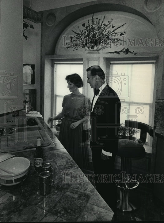 1985 Press Photo Dedication of Kohler Design Center in Kohler, Wisconsin-Historic Images