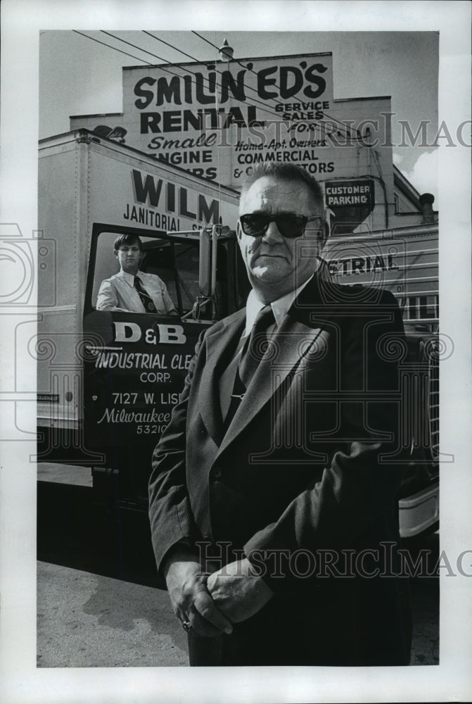 1978 Press Photo Bernard and Dennis Wilm of Wilms Janitorial Service - mja33939-Historic Images