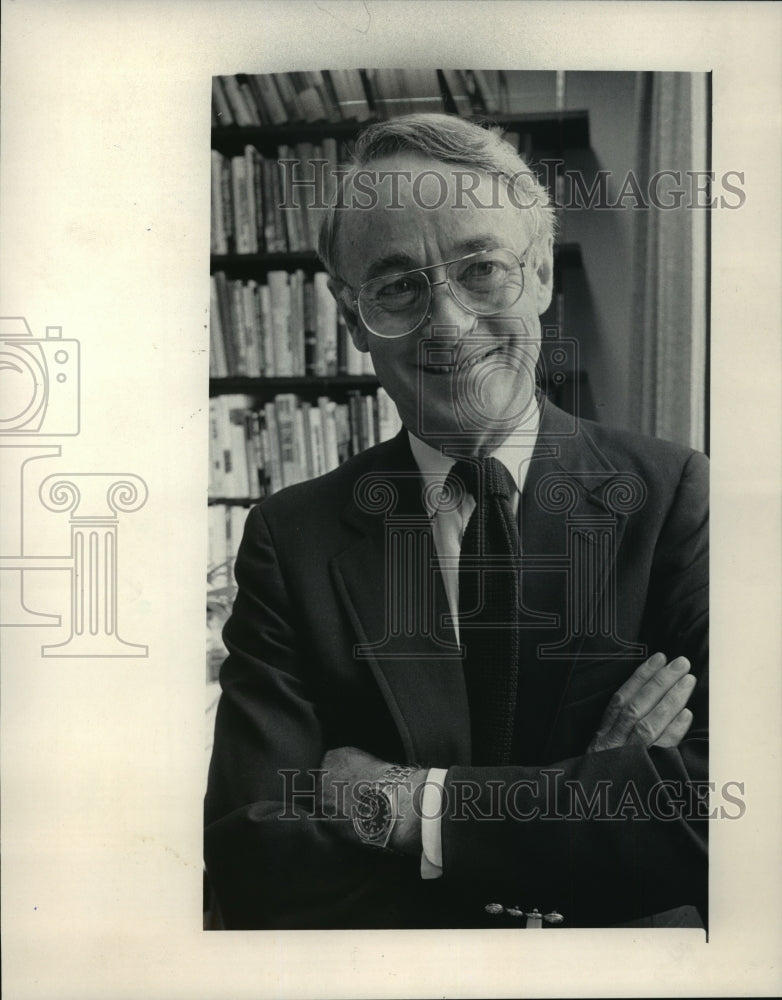 1985 Press Photo James O. Wilson, Harvard University political scientist-Historic Images