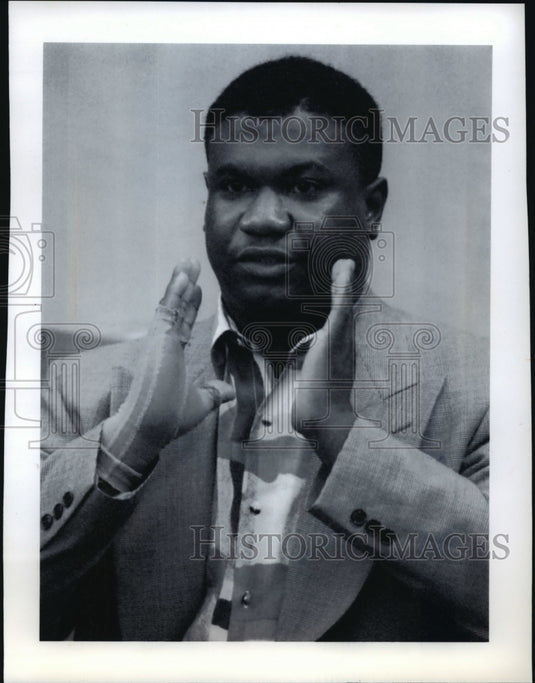 1993 Press Photo Christopher Wilson, a victim of a crime - mja34236-Historic Images