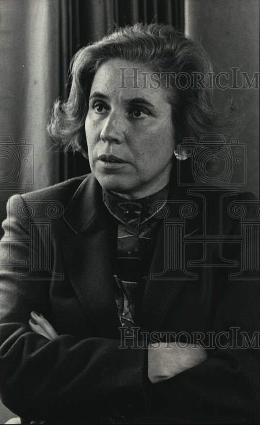 1987 Press Photo Beate Klarsfeld, an activist, makes her campaign worldwide-Historic Images