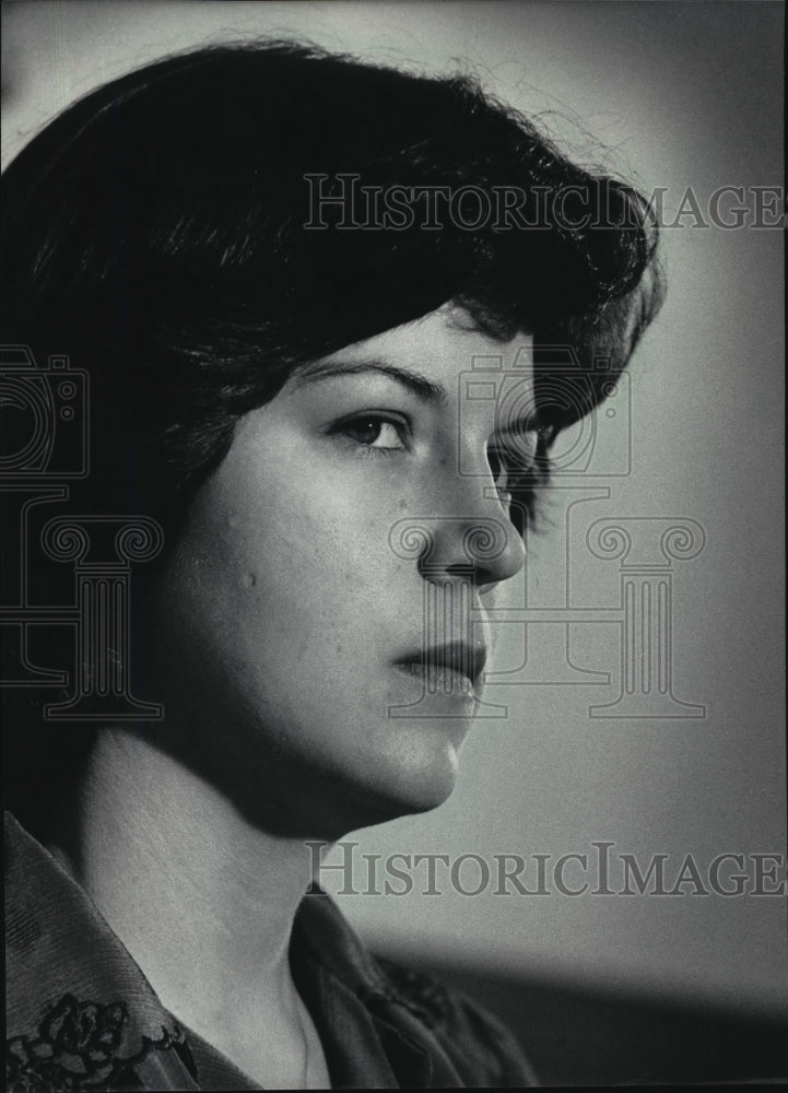 1985 Press Photo Cathleen Crowell Webb claims she hid in Gary Dotson rape trial-Historic Images