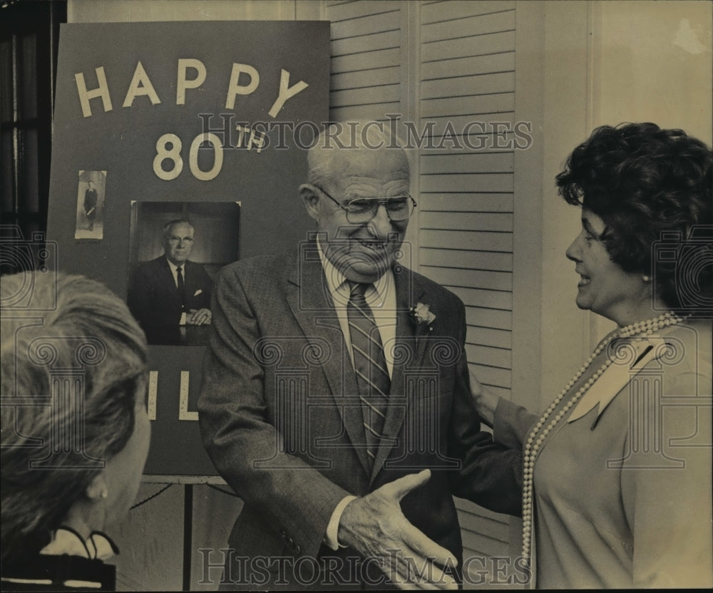 1982 Press Photo William Krueger on his 80th birthday at the Wisconsin Club-Historic Images