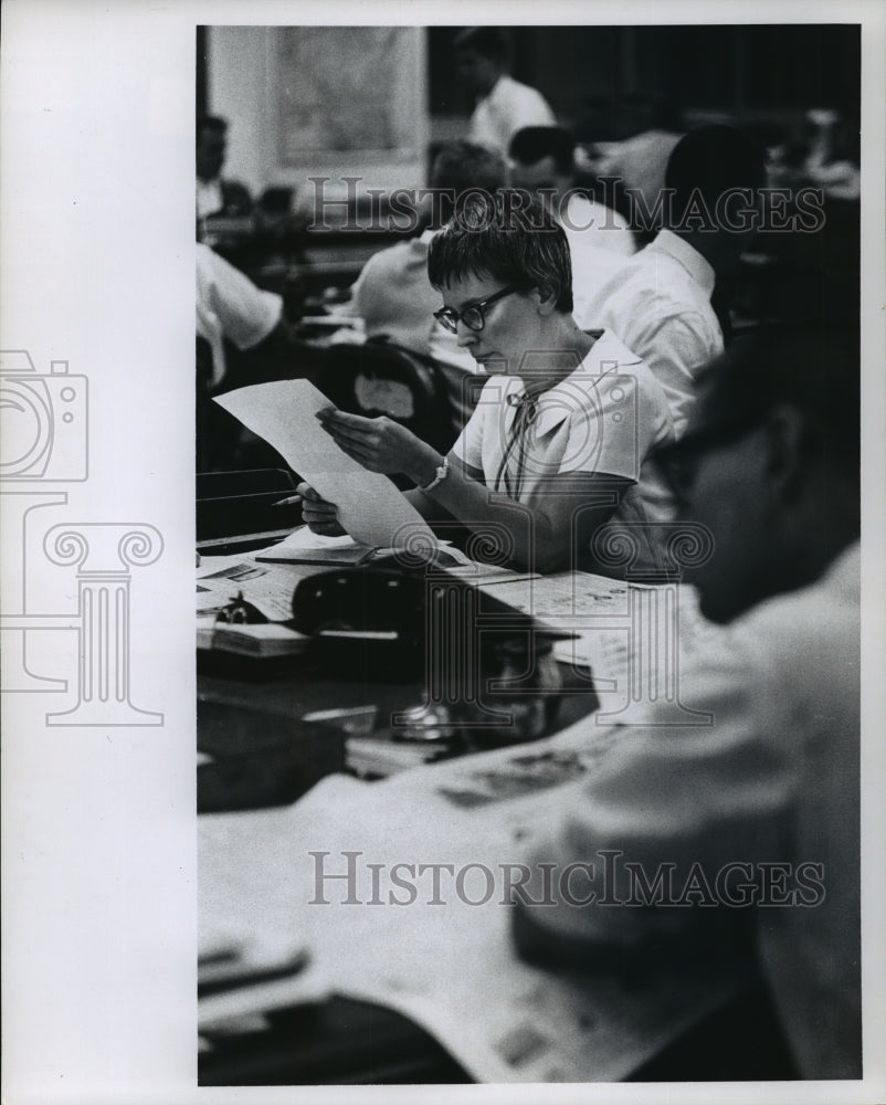 1964 Press Photo Ruth Wilson-News Editor for The Milwaukee Journal - mja35578 - Historic Images