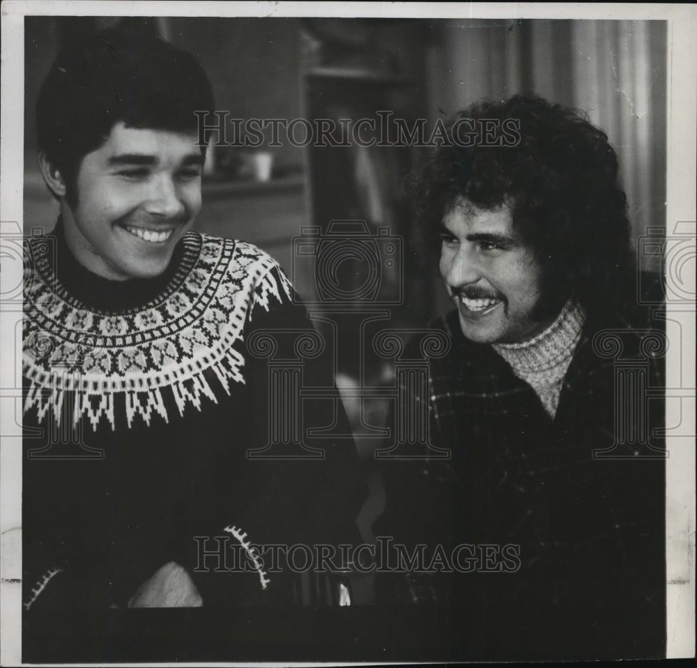 1973 Press Photo Dan Winkler former high school wrestler and Joe harper-Historic Images