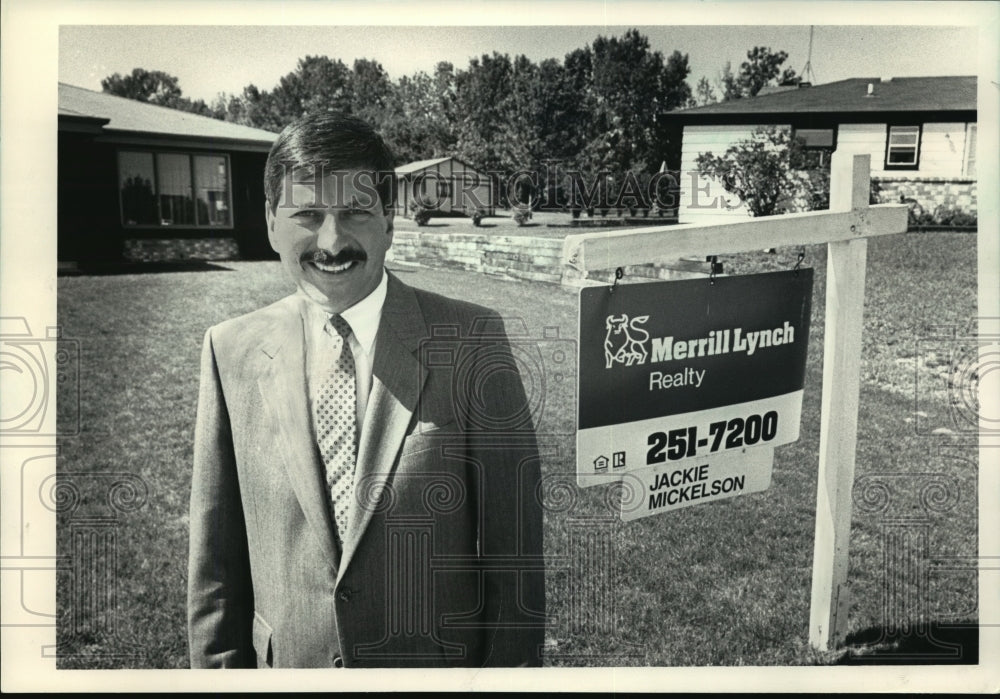 1987 Press Photo Kevin Kubacki President Milwaukee Board of Realtors - mja35929 - Historic Images