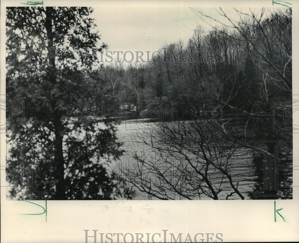 1984 Press Photo Quarry Lake At Harrington Beach State Park In Ozaukee County - Historic Images