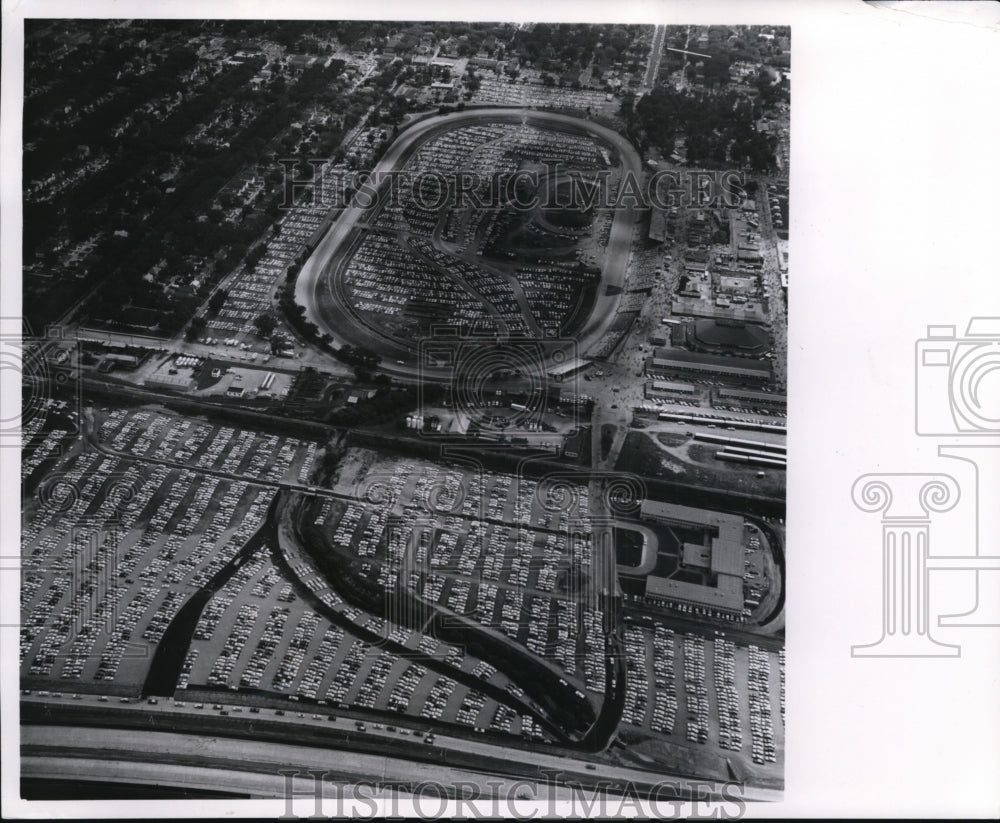 1963 Press Photo Massive Parking Lot At State Fair Park - mja36144-Historic Images