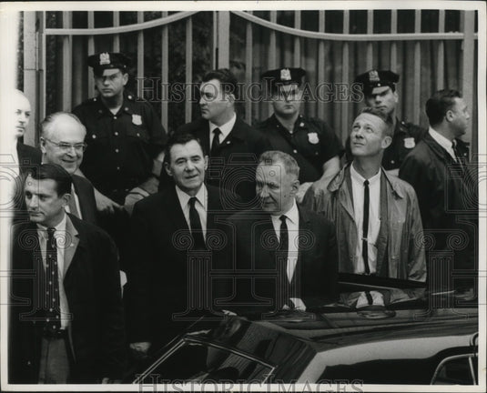 1967 Press Photo Three Soviet Figures Depart for Summit Meeting in New York - Historic Images