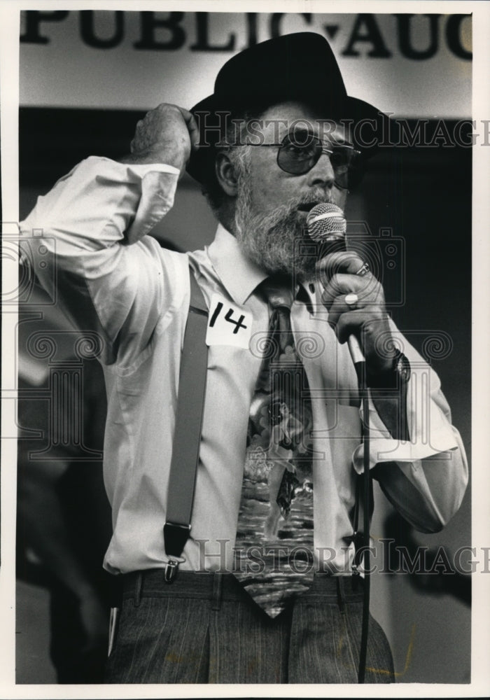 1992 Press Photo Jerry Berkshire Competing at the Wisconsin State Fair-Historic Images