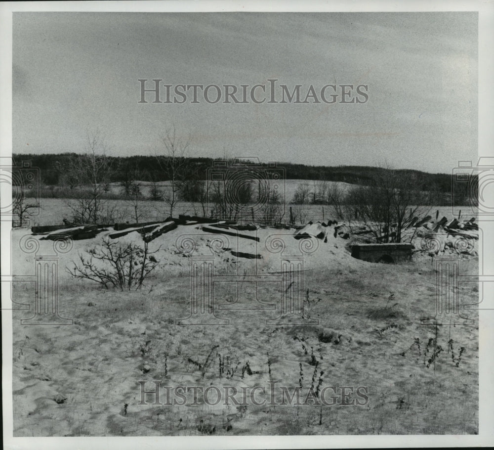 1976 Press Photo Old railroad right of way used for part of Buffalo River trail-Historic Images