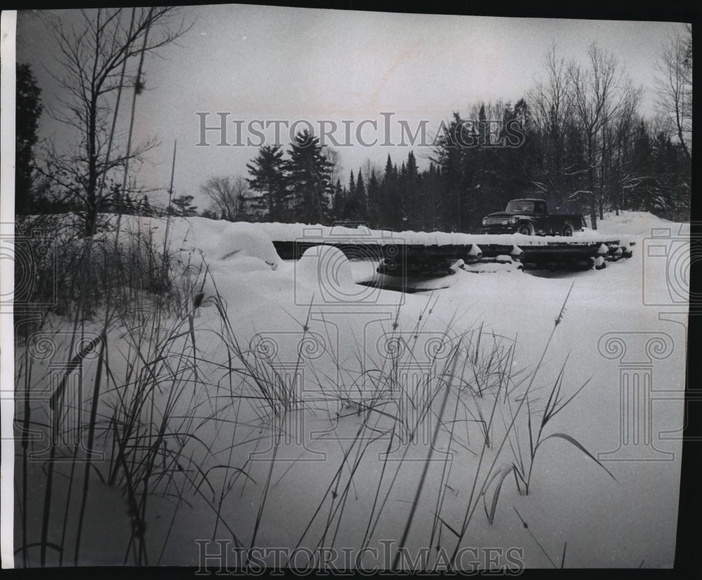 1967 Press Photo Above Langlade county where the Wolf River begins its drop.-Historic Images