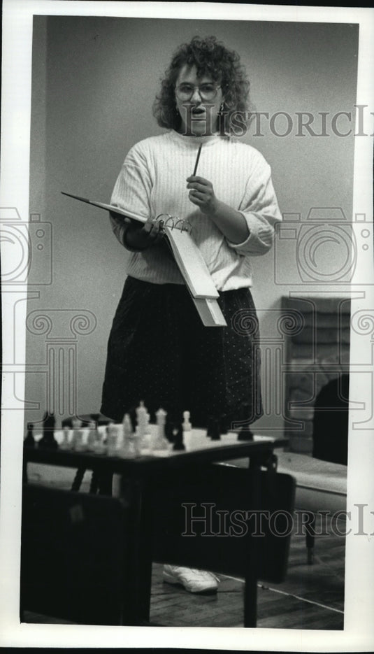 1992 Press Photo Next Act Theatre stage manager Sara Young - mja37926-Historic Images