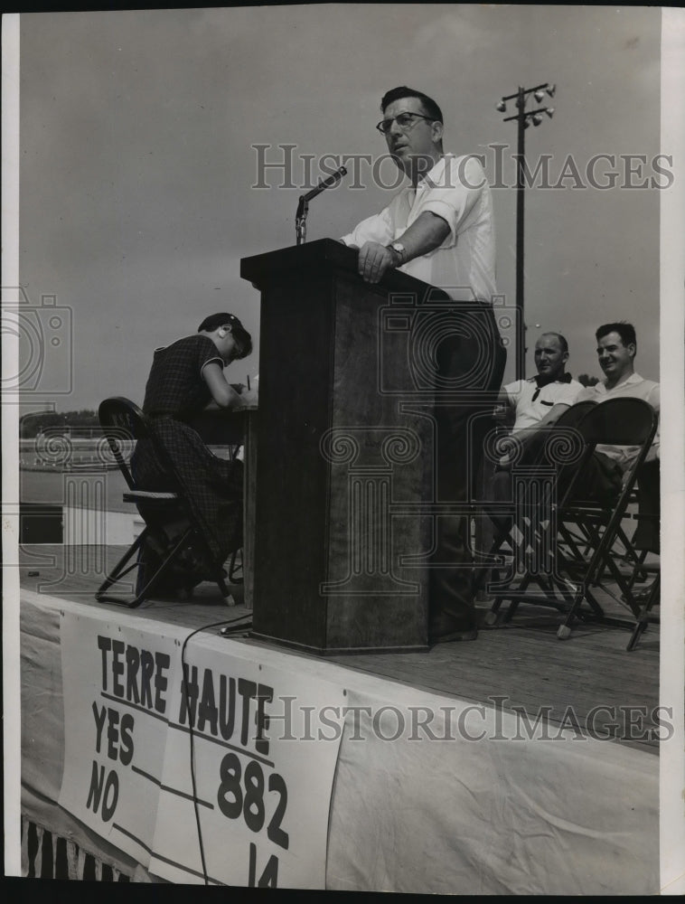 1955 Leonard Woodcock UAW-CIO labor Vice President - Historic Images