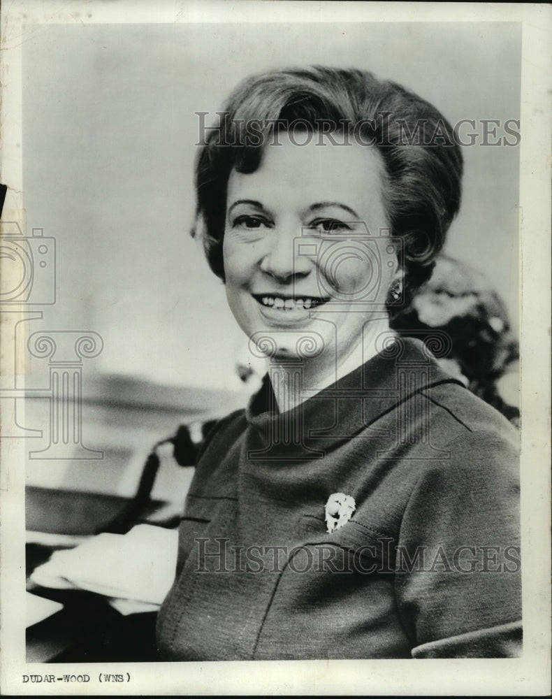 1968 Press Photo Rose Mary Woods, Richard M. Nixon&#39;s Secretary - mja38524-Historic Images