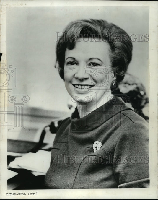 1968 Press Photo Rose Mary Woods, Richard M. Nixon's Secretary - mja38524-Historic Images