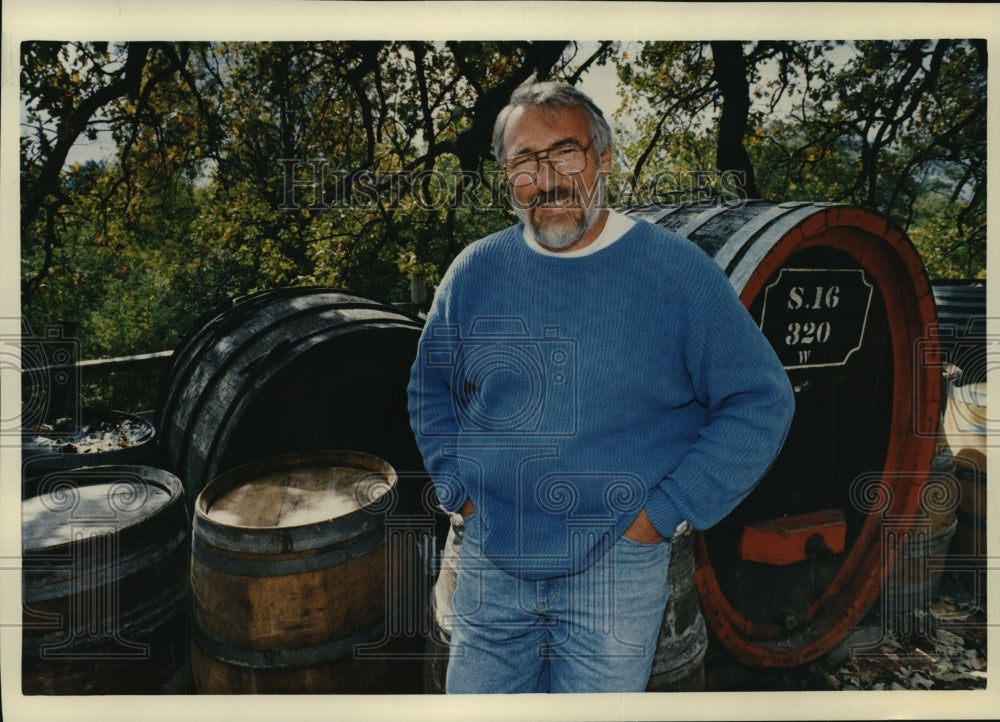 1992 Press Photo Robert Wollersheim, President of the Wollersheim Winery-Historic Images