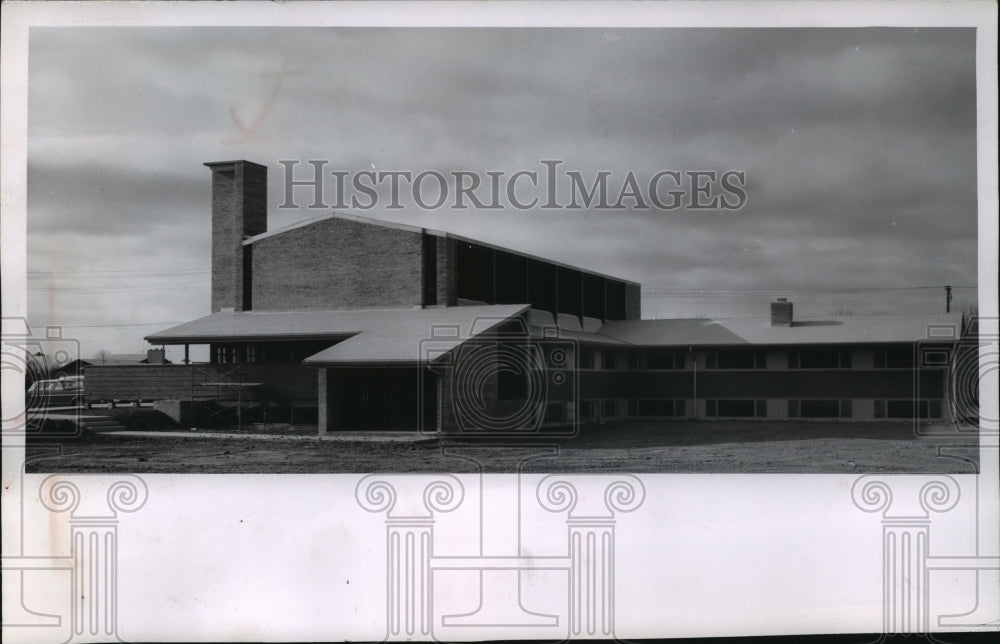 1962 Press Photo Lake Drive Baptist church construction nearly complete-Historic Images